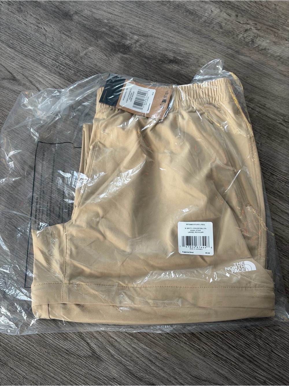 The North Face Women’s Bridgeway Convertible Pants Khaki Stone L NWT